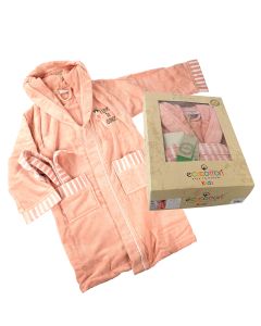 Kinder-Bademantel, Ballerina, puder
