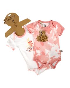 Babybody, Kurzarm, rosa
